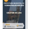 Apostila Coletor De Lixo Prefeitura de Flórida Paulista SP 2023