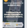Apostila Coordenador de Ensino Fundamental e Educação Infantil Prefeitura de Glicério SP 2023