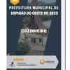 Apostila Cozinheiro Prefeitura de Espigão do Oeste RO 2023