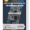 Apostila Escriturário Prefeitura de São Martinho SC 2023