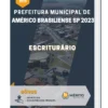 Apostila Escriturário Prefeitura de Américo Brasiliense SP 2023