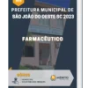 Apostila Farmacêutico Prefeitura de São João do Oeste SC 2023