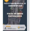 Apostila Fiscal de Obras Particulares Prefeitura de Capivari SP 2023