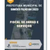 Apostila Fiscal de Obras e Serviços Prefeitura de Simões Filho BA 2023