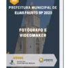 Apostila Fotógrafo e Videomaker Prefeitura de Elias Fausto SP 2023