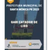 Apostila Gari Catador de Lixo Prefeitura de Santa Mônica PR 2023