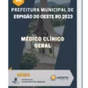 Apostila Médico Clínico Geral Prefeitura de Espigão do Oeste RO 2023