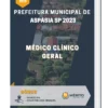 Apostila Médico Clínico Geral Prefeitura de Aspásia SP 2023