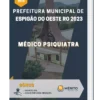 Apostila Médico Psiquiatra Prefeitura de Espigão do Oeste RO 2023