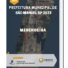 Apostila Merendeira Prefeitura de São Manuel SP 2023