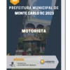 Apostila Motorista Prefeitura de Monte Carlo SC 2023