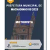 Apostila Motorista Prefeitura de Machadinho RS 2023