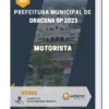Apostila Motorista Prefeitura de Dracena SP 2023