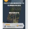 Apostila Motorista Prefeitura de Glorinha RS 2023