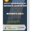 Apostila Motorista CNH D Prefeitura de Santana do Jacaré MG 2023