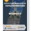 Apostila Motorista D Prefeitura de Castelo do Piauí PI 2023