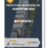 Apostila Motorista I Prefeitura de Guaxupé MG 2023