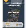 Apostila Motorista I Prefeitura de Piracaia SP 2023