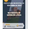 Apostila Motorista de Veículos Leves Prefeitura de Guatambu SC 2023