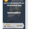 Apostila Nutricionista Prefeitura de Entre Rios SC 2023