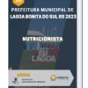 Apostila Nutricionista Prefeitura de Lagoa Bonita do Sul RS 2023