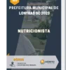 Apostila Nutricionista Prefeitura de Lontras SC 2023