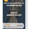 Apostila Oficial Administrativo Prefeitura de São Manuel SP 2023