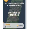Apostila Operador de Máquinas Prefeitura de Flora Rica SP 2023
