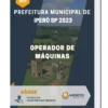 Apostila Operador de Máquinas Prefeitura de Iperó SP 2023