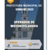 Apostila Operador de Motoniveladora Prefeitura de Ermo SC 2023
