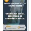 Apostila Orientador Social Secretaria de Assistência Social Prefeitura de Biguaçu SC 2023