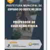 Apostila Professor De Educação Física Prefeitura de Espigão do Oeste RO 2023