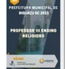 Apostila Professor III Ensino Religioso Prefeitura de Biguaçu SC 2023