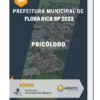 Apostila Psicólogo Prefeitura de Flora Rica SP 2023