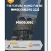 Apostila Psicólogo Prefeitura de Monte Carlo SC 2023