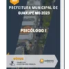 Apostila Psicólogo I Prefeitura de Guaxupé MG 2023