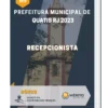 Apostila Recepcionista Prefeitura de Quatis RJ 2023