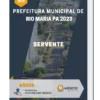 Apostila Servente Prefeitura de Rio Maria PA 2023