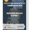 Apostila Serviços Gerais Classe I Prefeitura de Turmalina SP 2023