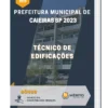 Apostila Técnico De Edificações Prefeitura de Caieiras SP 2023