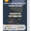 Apostila Técnico Em Enfermagem Prefeitura de Guaraci SP 2023
