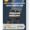 Apostila Técnico Em Radiologia Prefeitura de Monte Carlo SC 2023