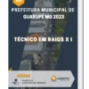 Apostila Técnico Em Raios X I Prefeitura de Guaxupé MG 2023