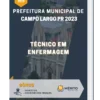 Apostila Técnico em Enfermagem Prefeitura de Campo Largo PR 2023