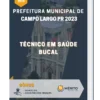 Apostila Técnico em Saúde Bucal Prefeitura de Campo Largo PR 2023