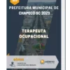 Apostila Terapeuta Ocupacional Prefeitura de Chapecó SC 2023