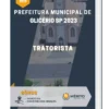Apostila Tratorista Prefeitura de Glicério SP 2023