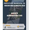 Apostila Agente Administrativo Prefeitura de Riacho das Almas PE 2023