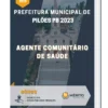 Apostila Agente Comunitário De Saúde Prefeitura de Pilões PB 2023