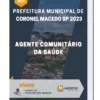 Apostila Agente Comunitário da Saúde Prefeitura de Coronel Macedo SP 2023